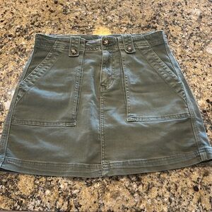 Dear John size 26 olive army green mini skirt